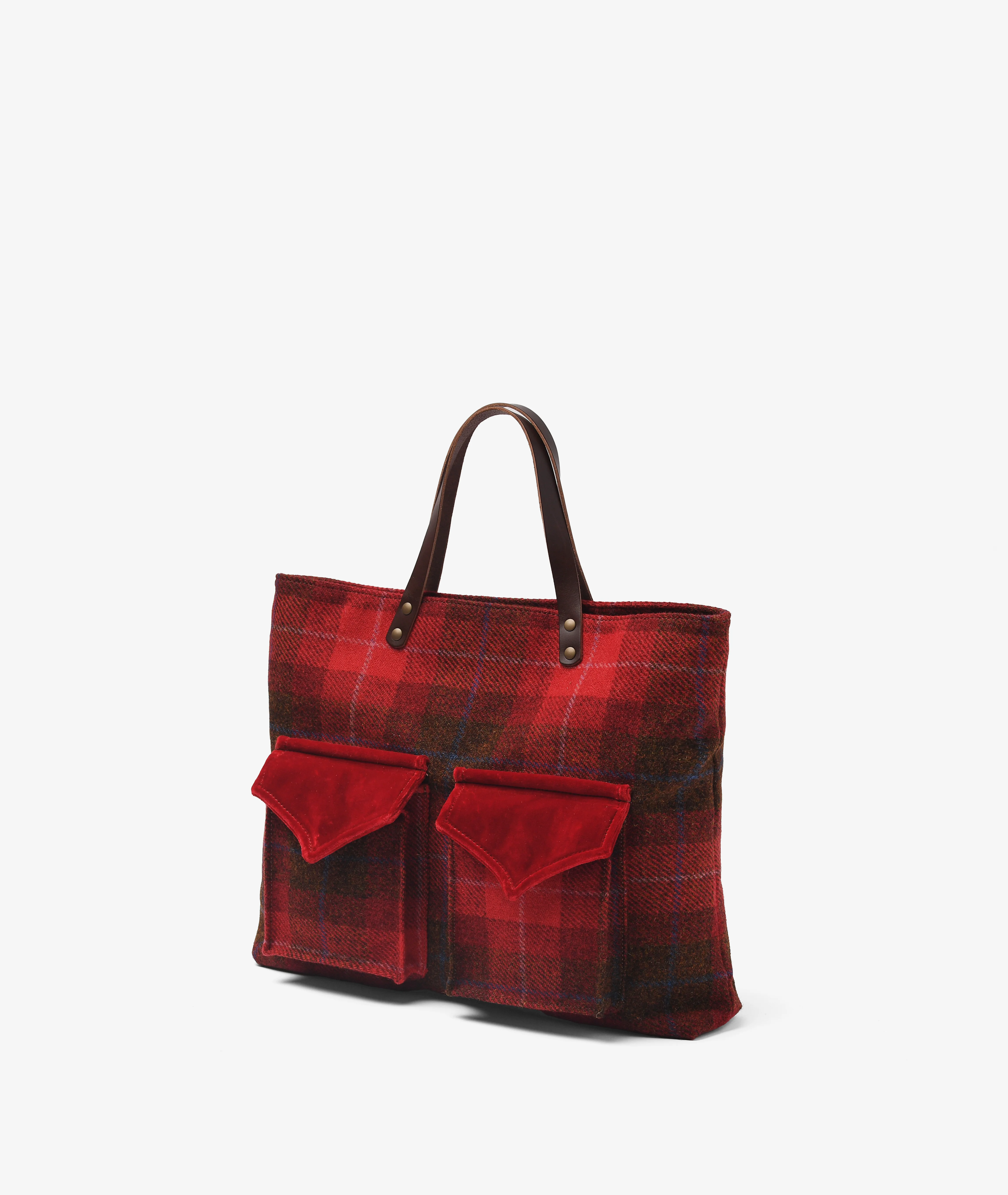 Safari Harris Tweed Handbag – Red - Image 2