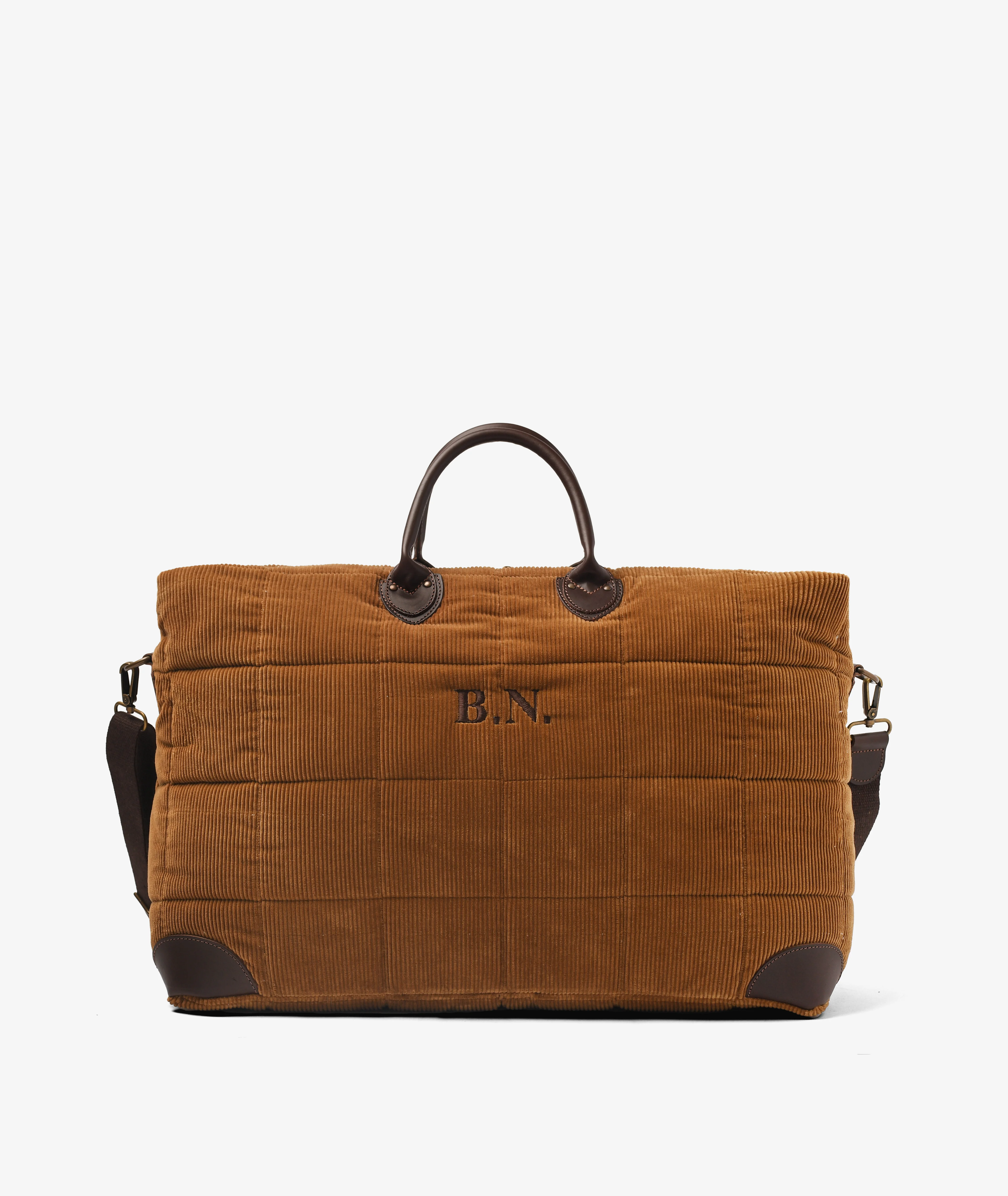 Harvard Duffel Bag Velour - Large in Camel - Image 2