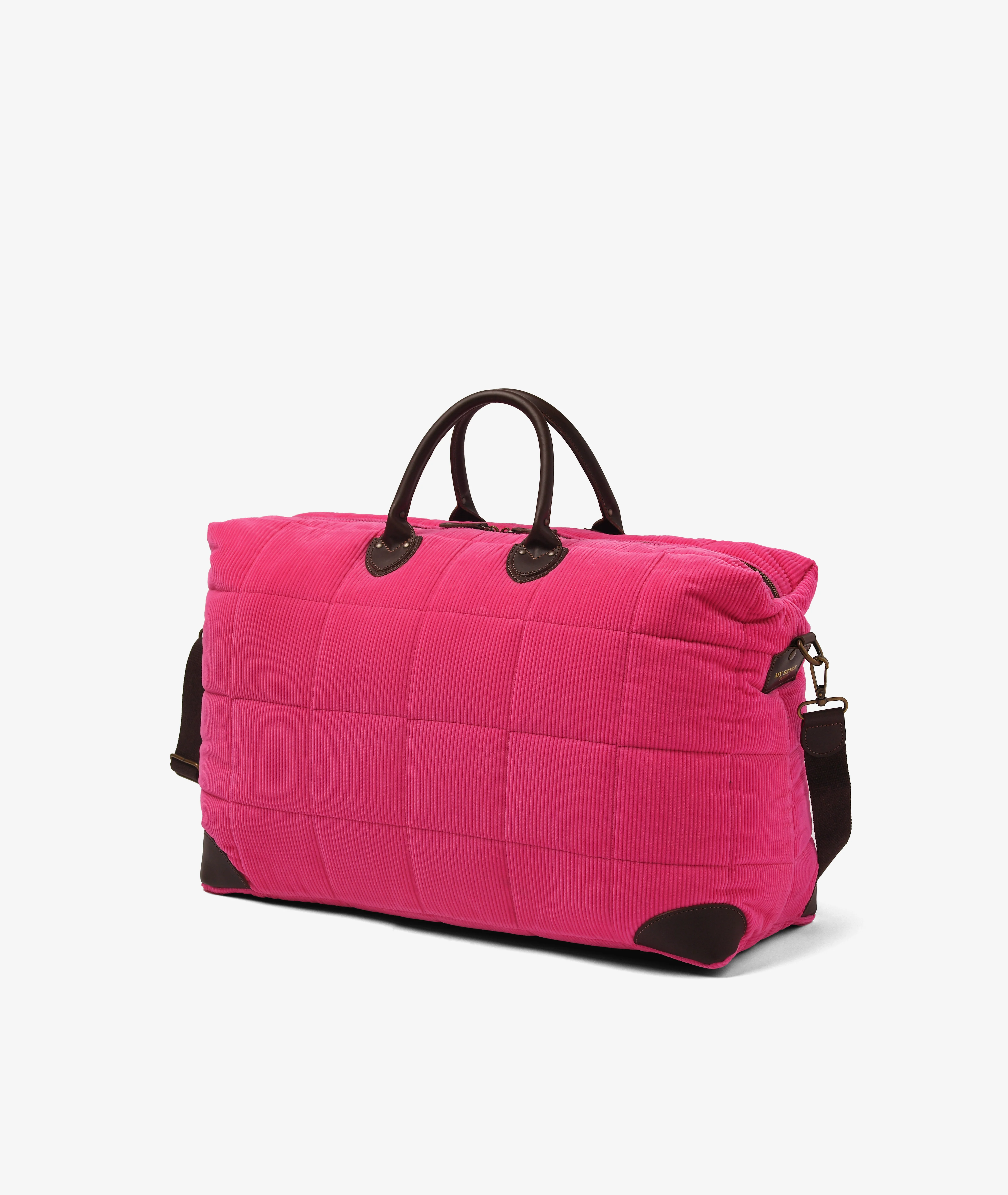 Harvard Duffel Bag Velour - Large in Fucsia - Image 2