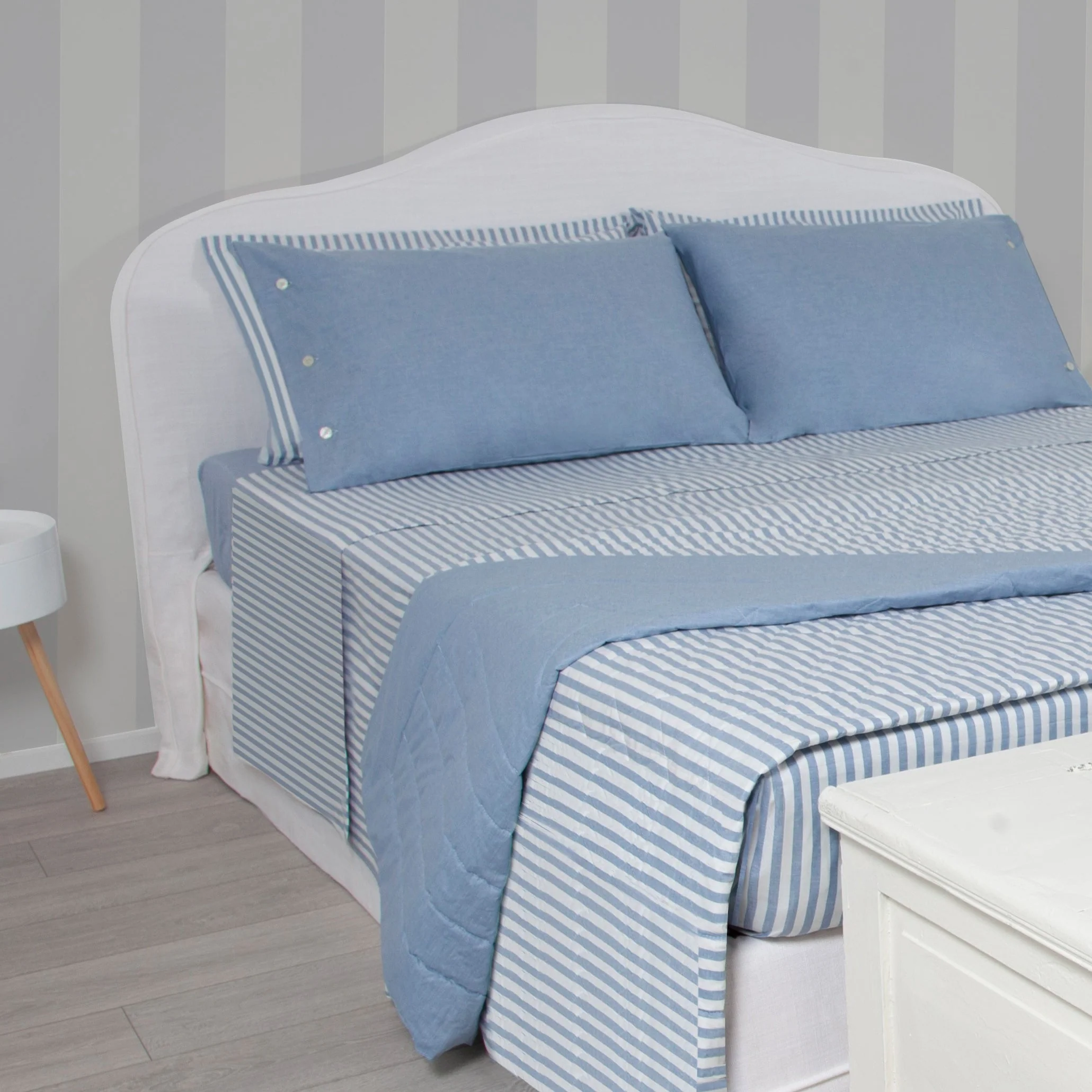 Pair of Pillowcases Piacenza Blue