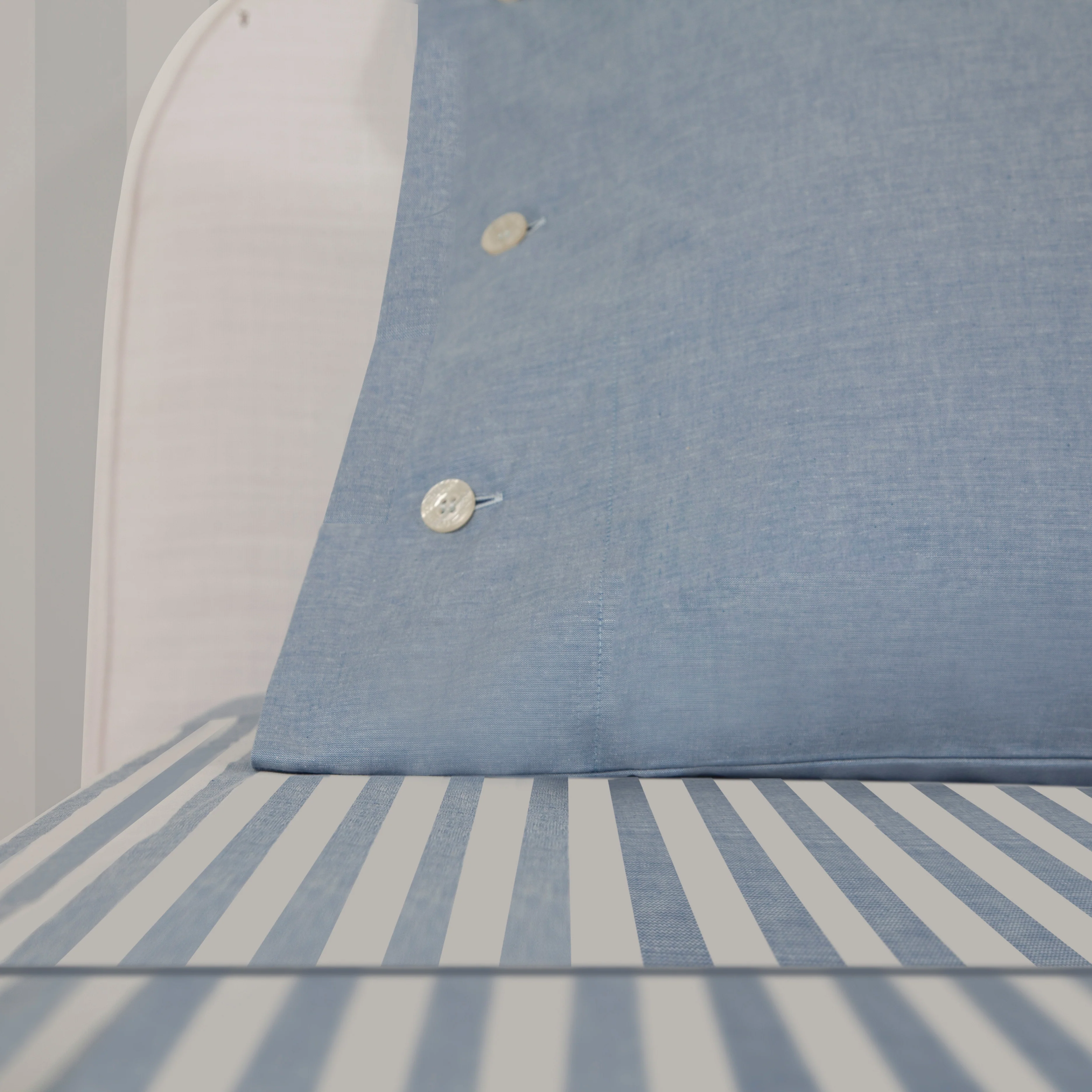 Pair of Pillowcases Piacenza Blue - Image 2