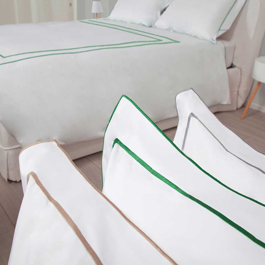 Pair of Pillowcases Maiori Green - Image 2