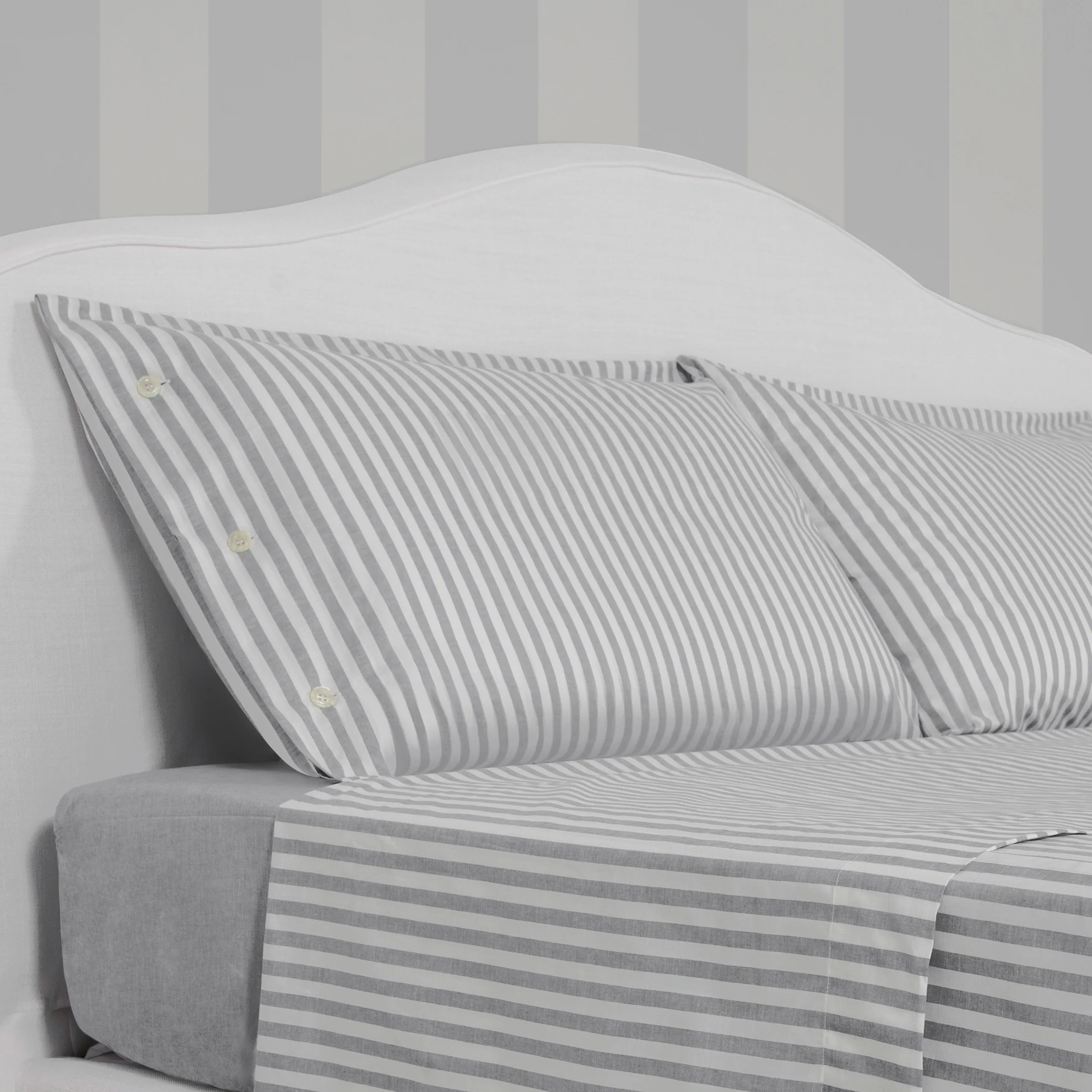 Pair of Pillowcases Parma Grey - Image 2