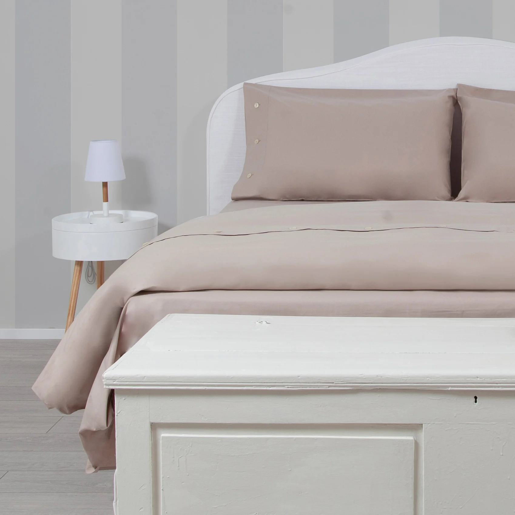 Parure Milano: Set of Duvet Cover and Pillowcases Raw - Image 3
