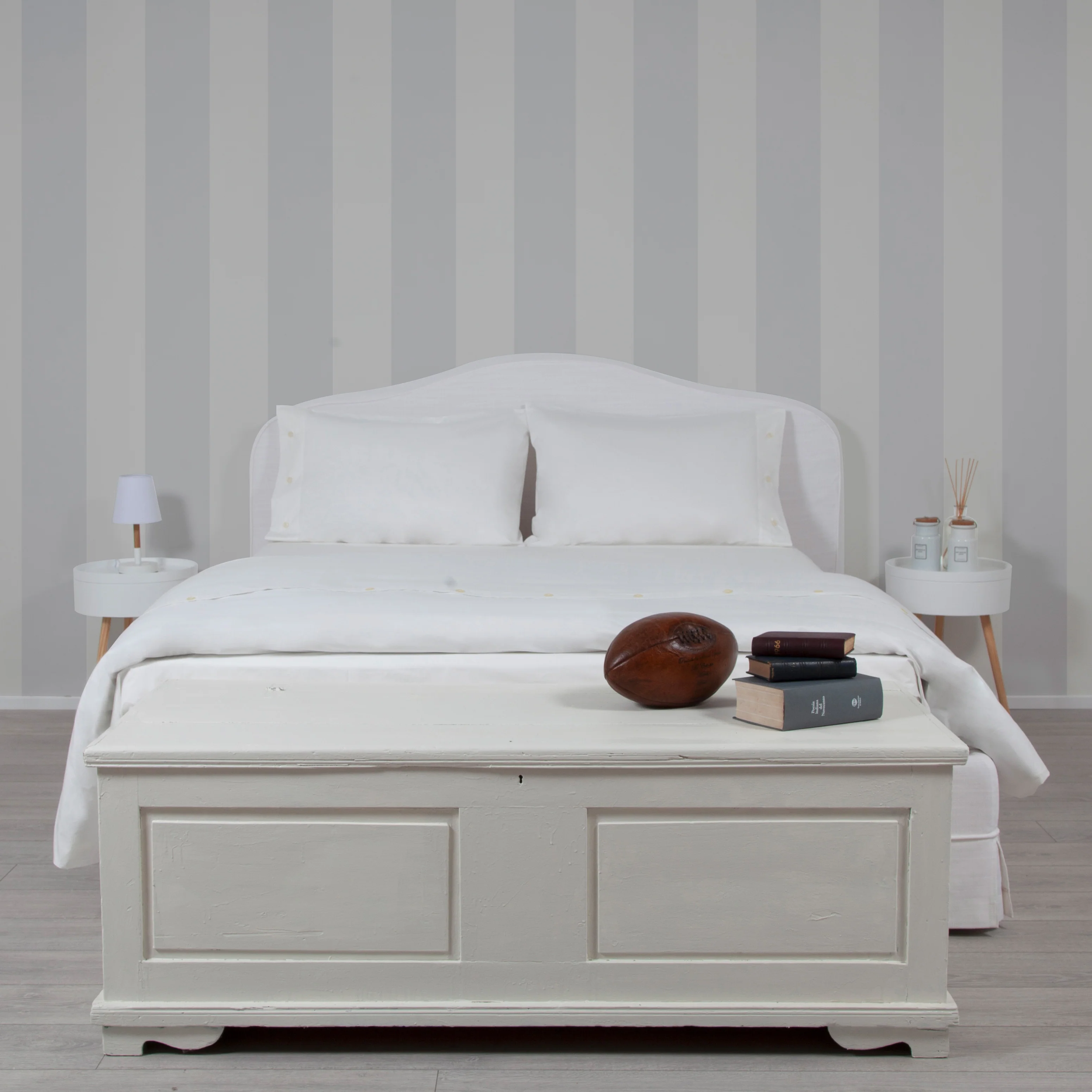Parure Milano: Set of Duvet Cover and Pillowcases White - Image 4