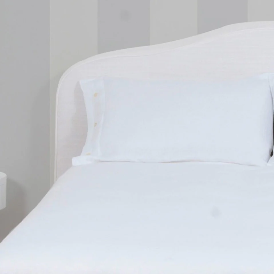 Parure Ischia: Set of Duvet Cover and Pillowcases White