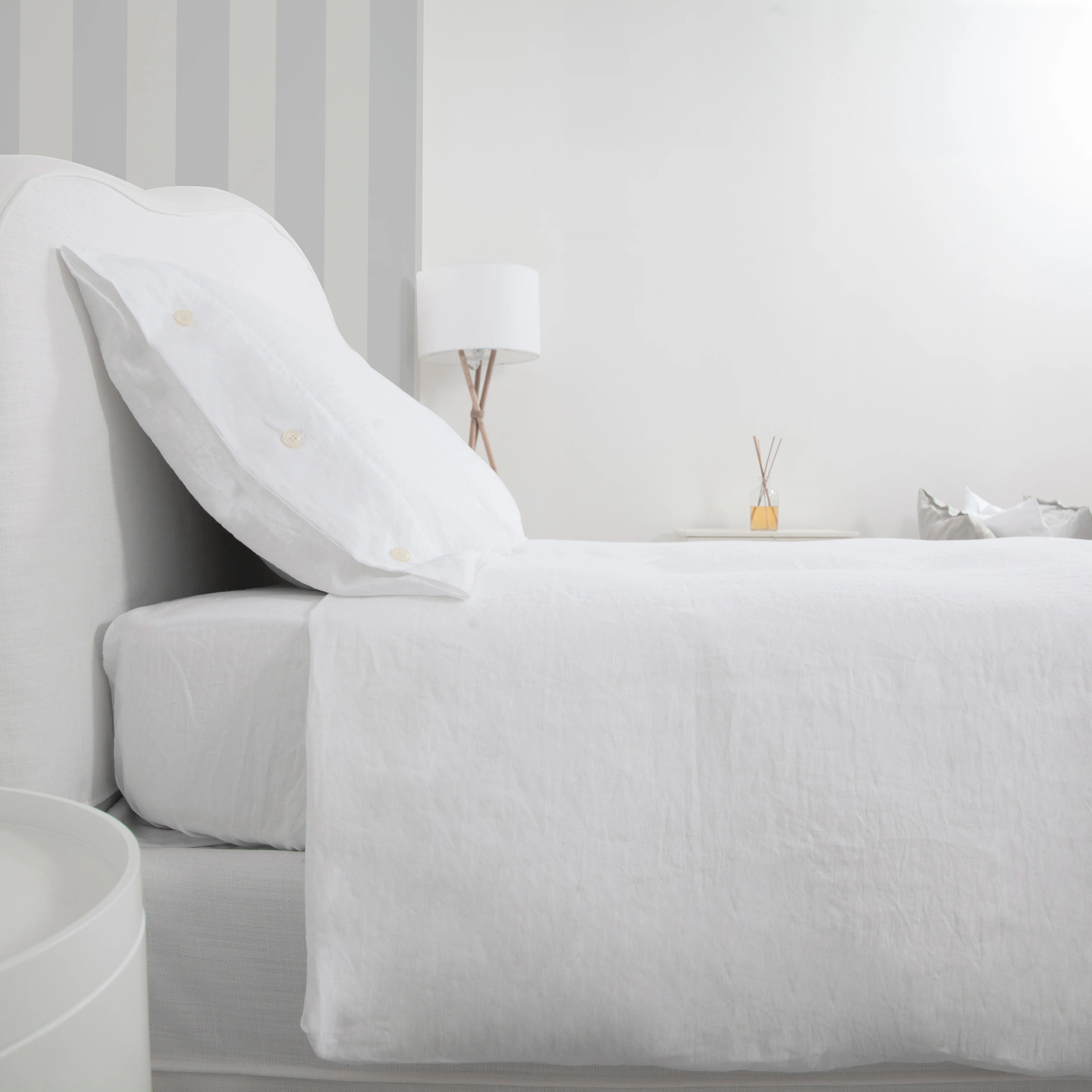 Parure Ischia: Set of Duvet Cover and Pillowcases White - Image 3