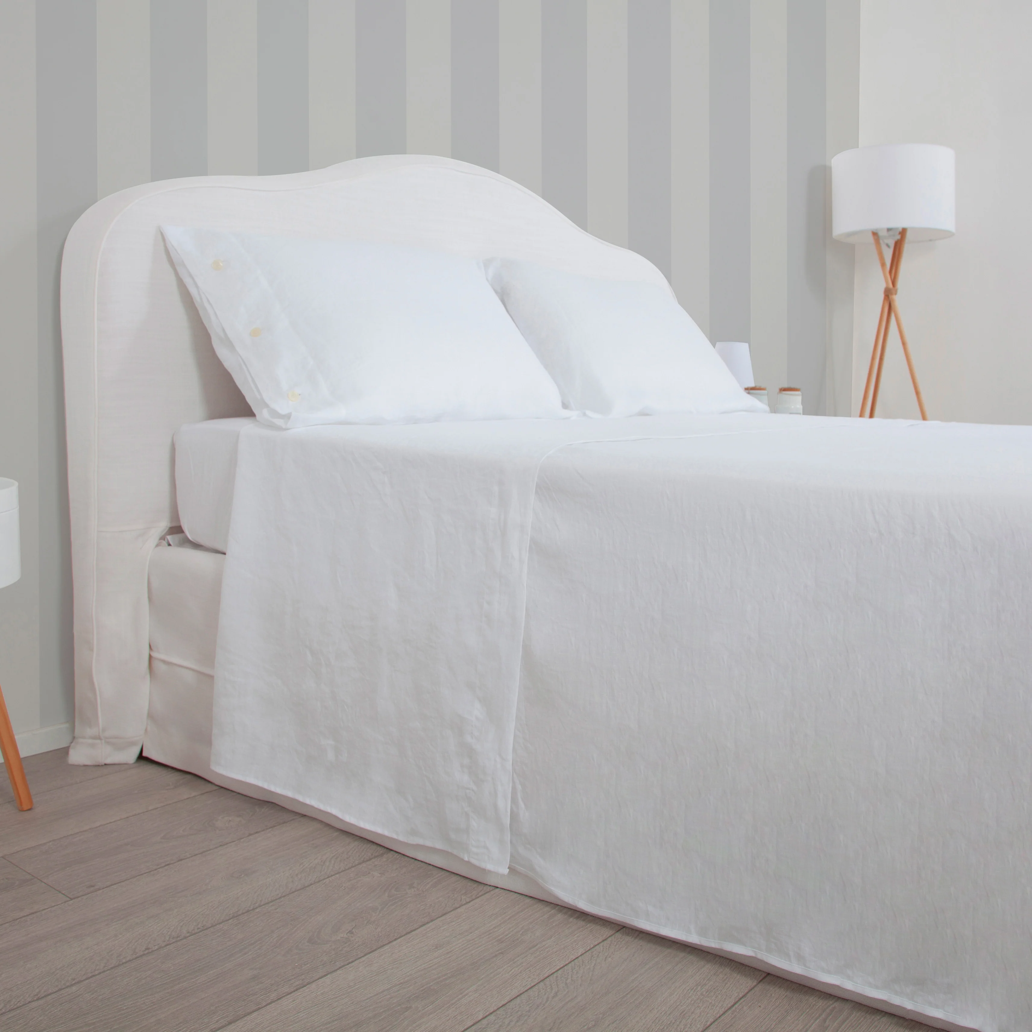 Parure Ischia: Set of Sheets and Pillowcases White - Image 3