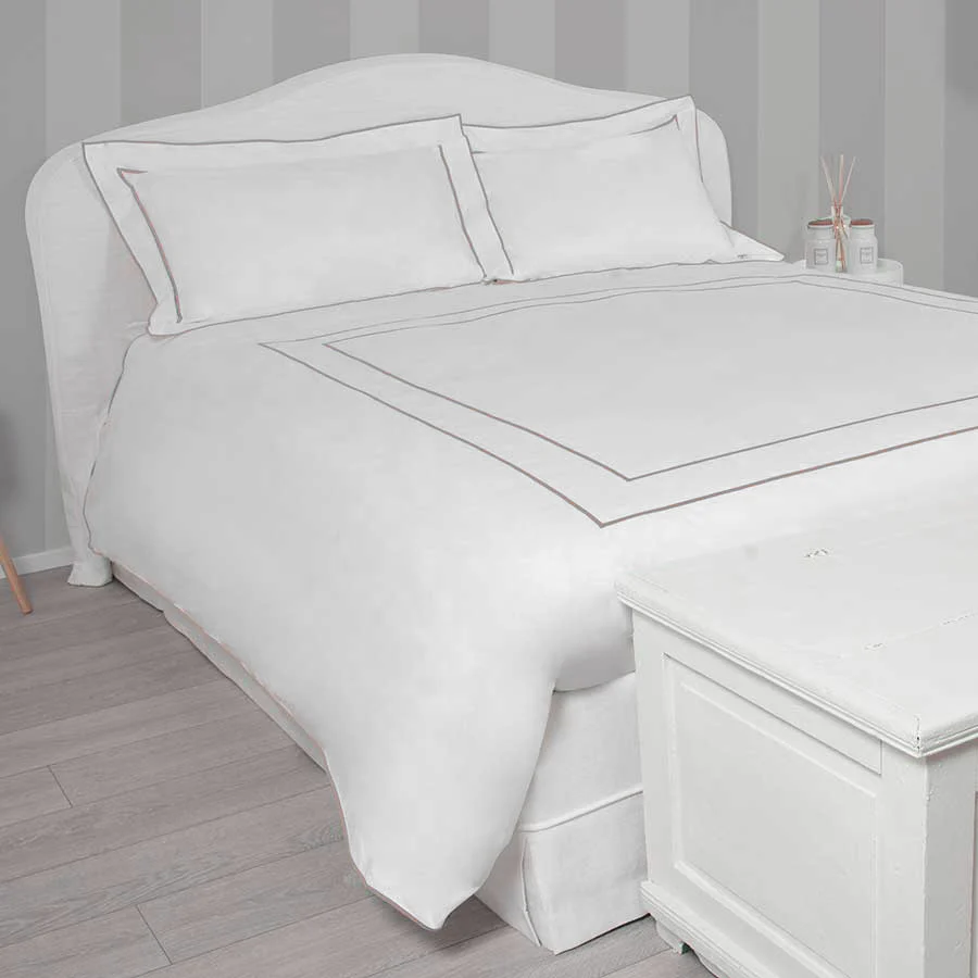 Parure Maiori: Set of Sheet and Pillowcases Raw - Image 2