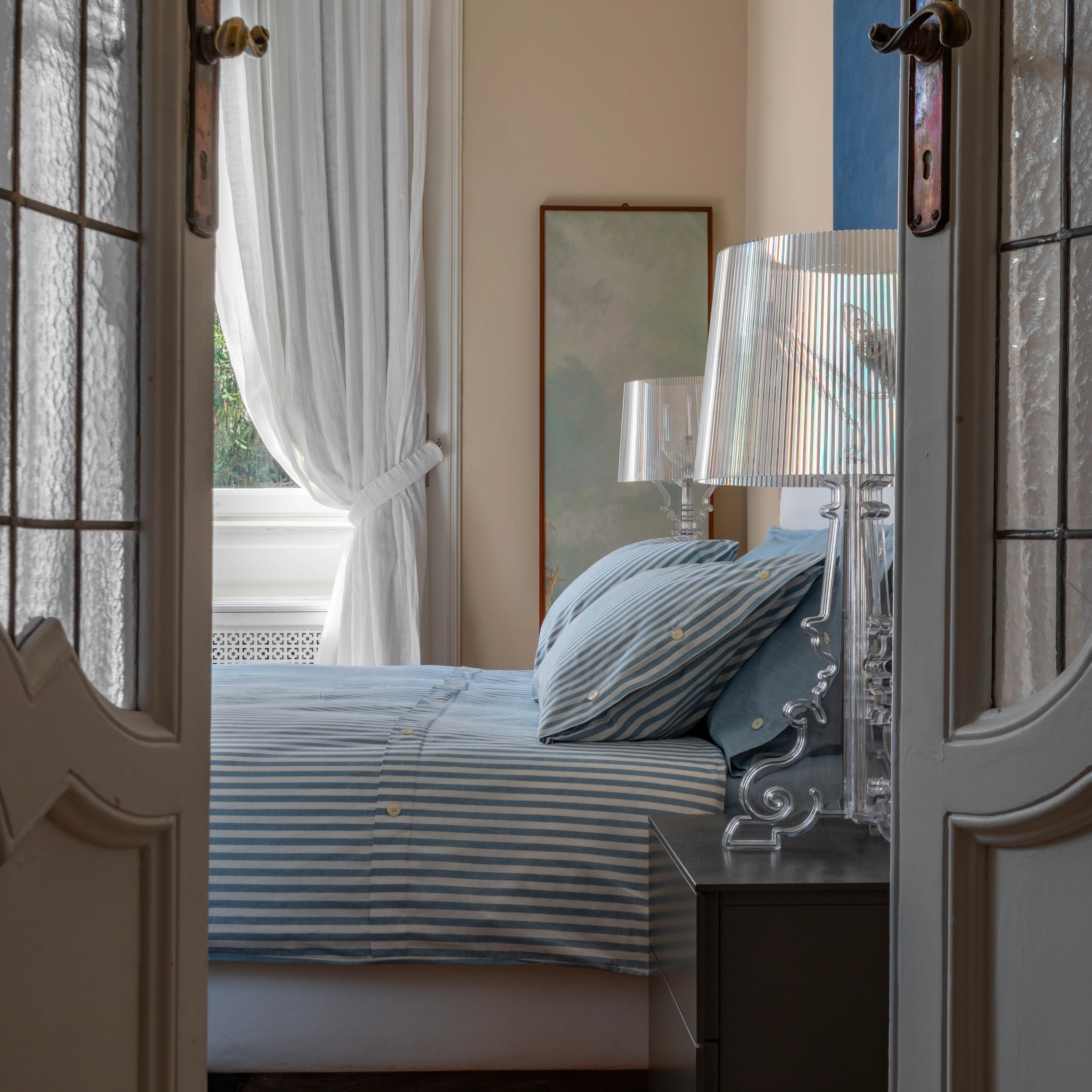 Parure Parma: Set of Duvet Cover and Pillowcases Blue - Image 2