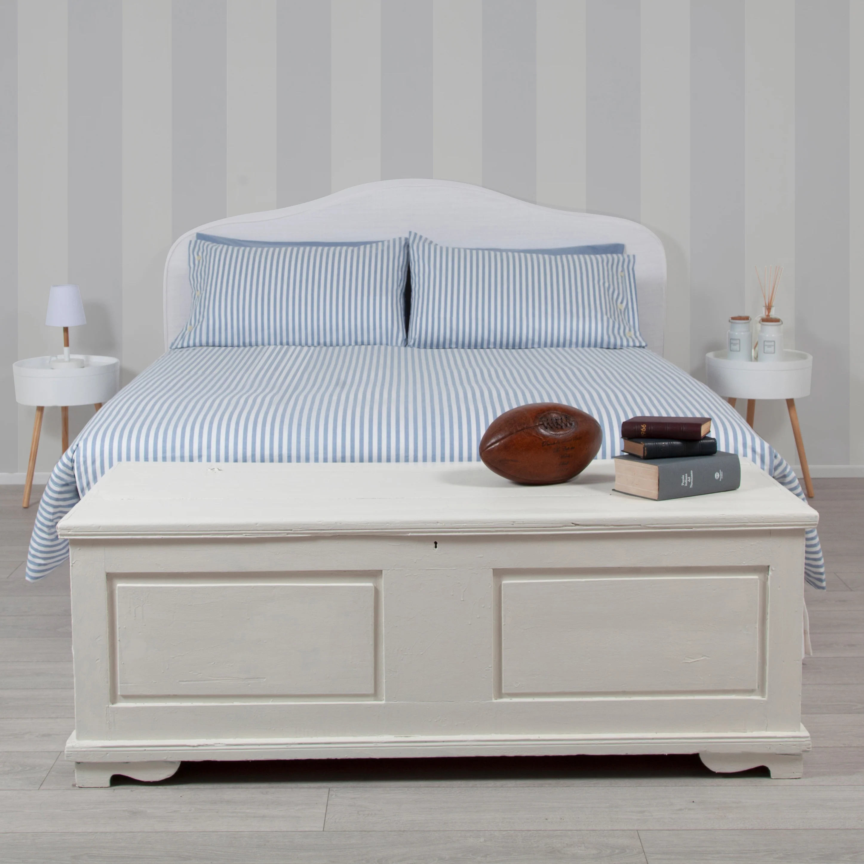 Parure Parma: Set of Duvet Cover and Pillowcases Blue - Image 4