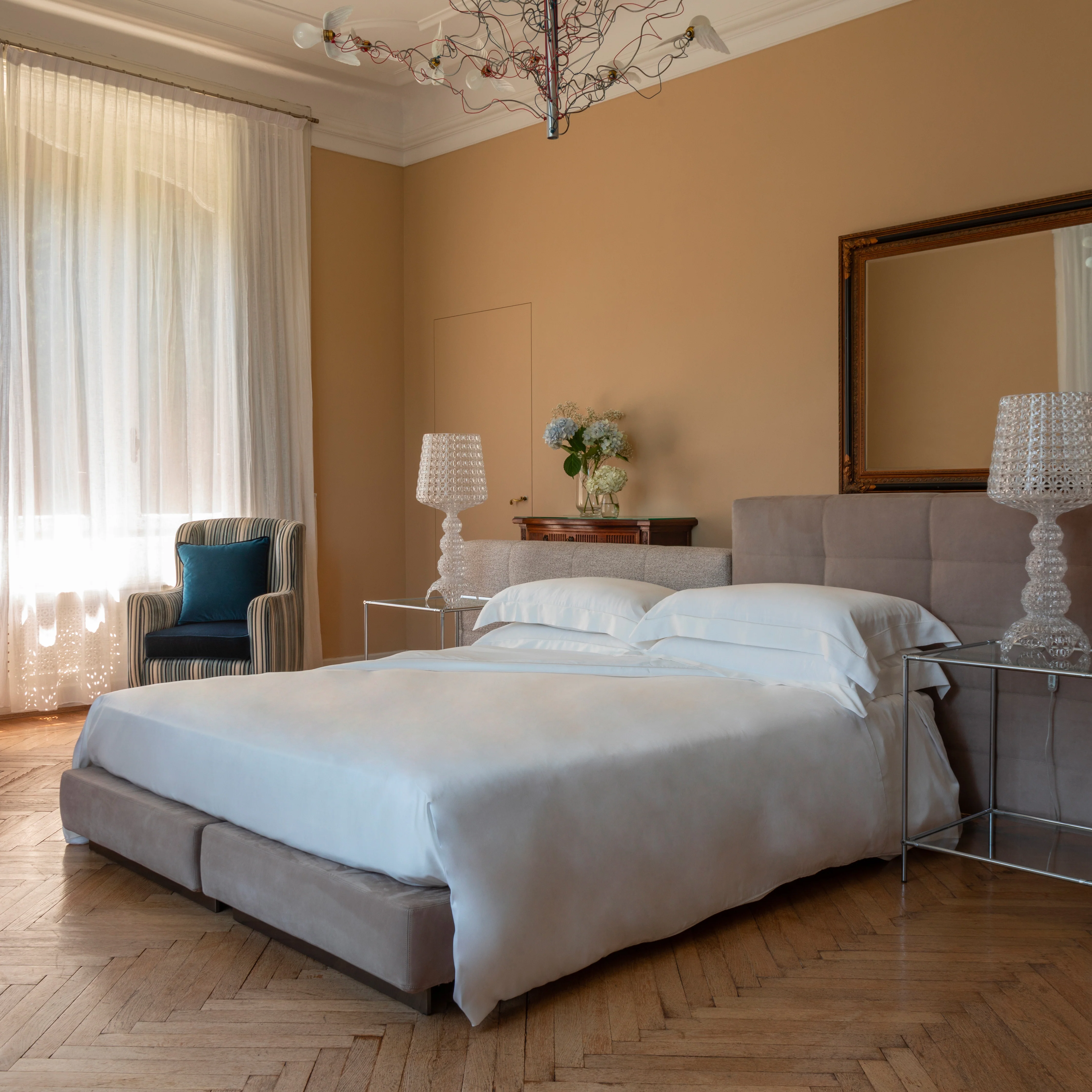 Parure Venezia: Set of Duvet Cover, Under-sheet and Pillowcases White