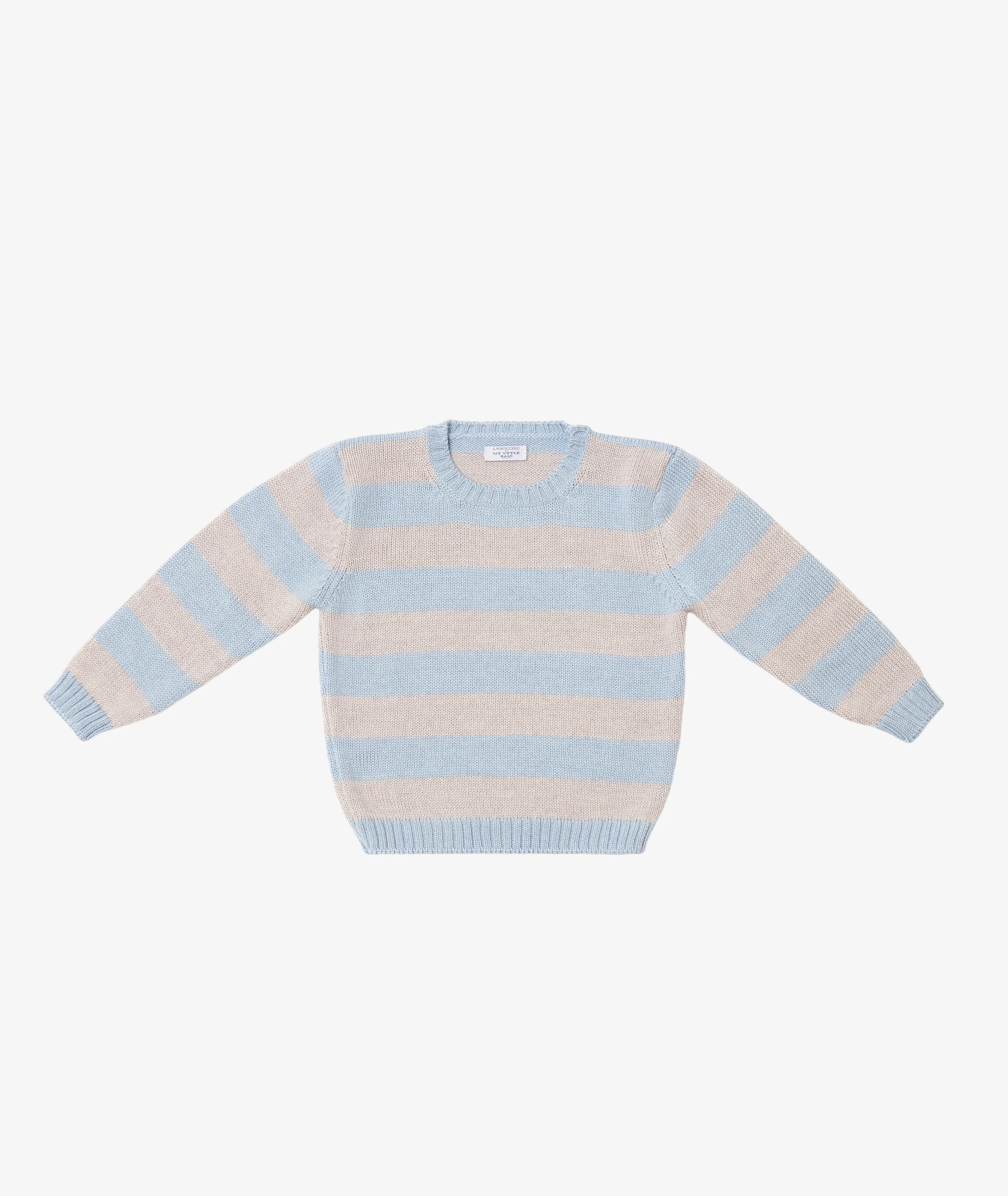 Sweater for Kids - Blue and Beige