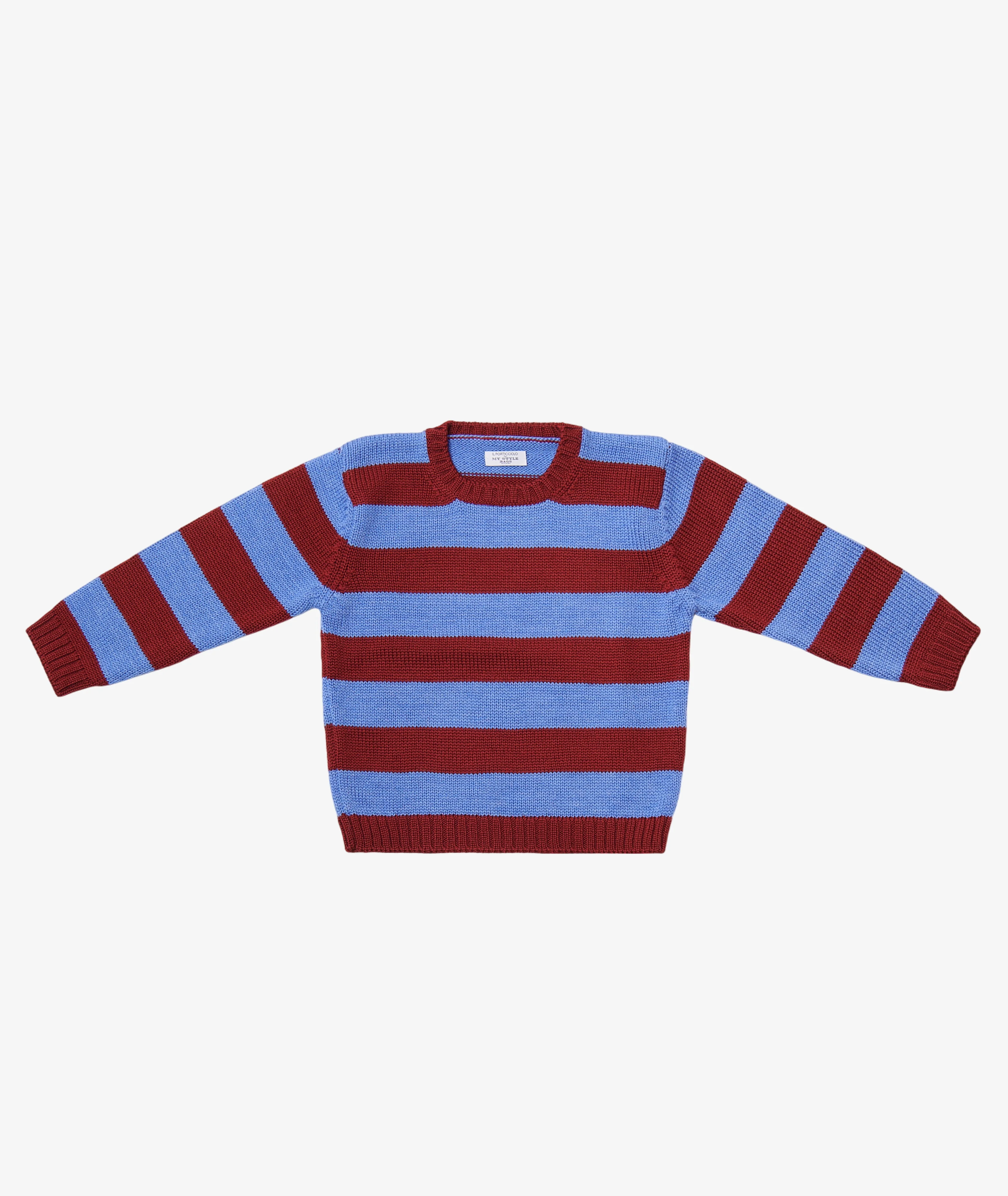 Sweater for Kids - Blue and Burgundy