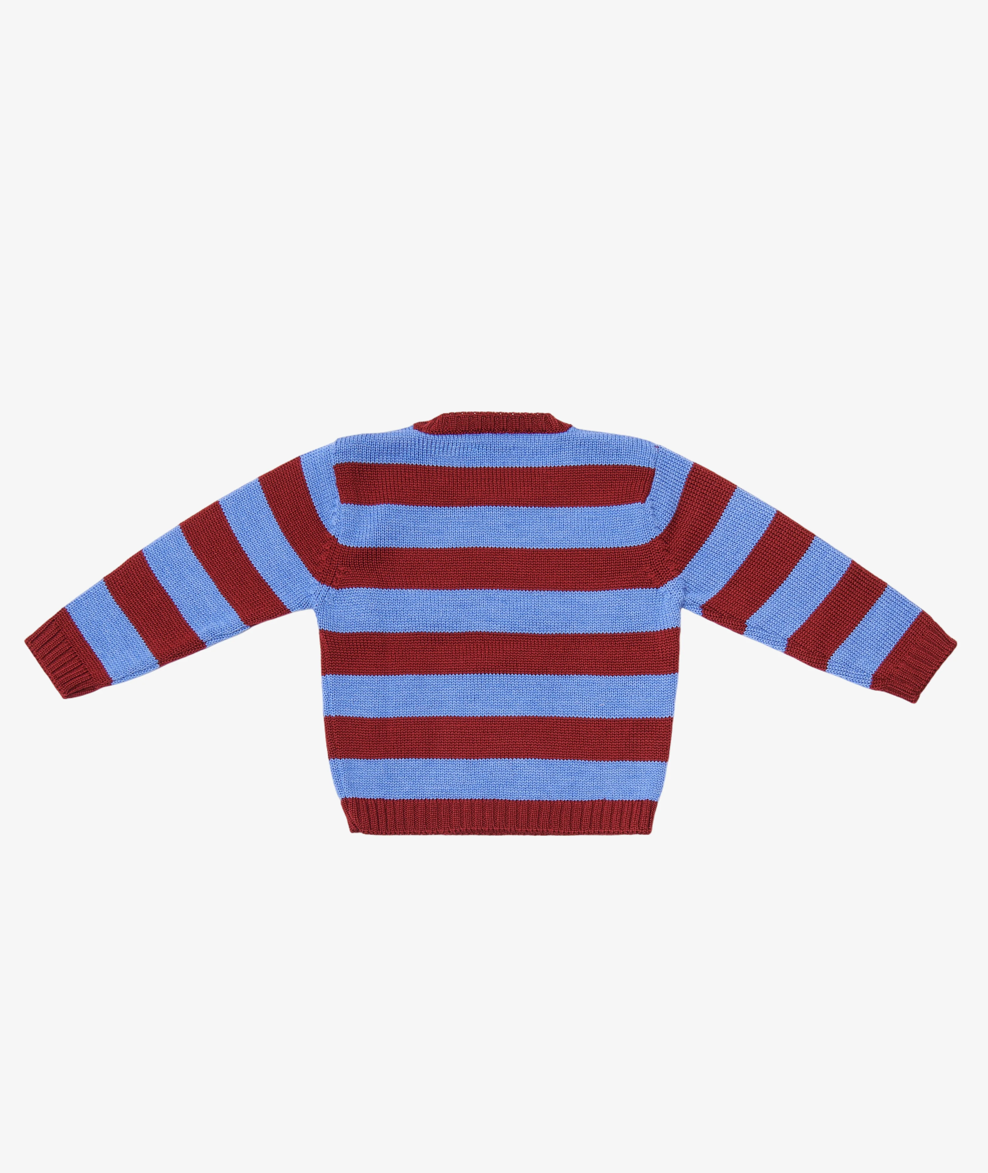 Sweater for Kids - Blue and Burgundy - Image 2
