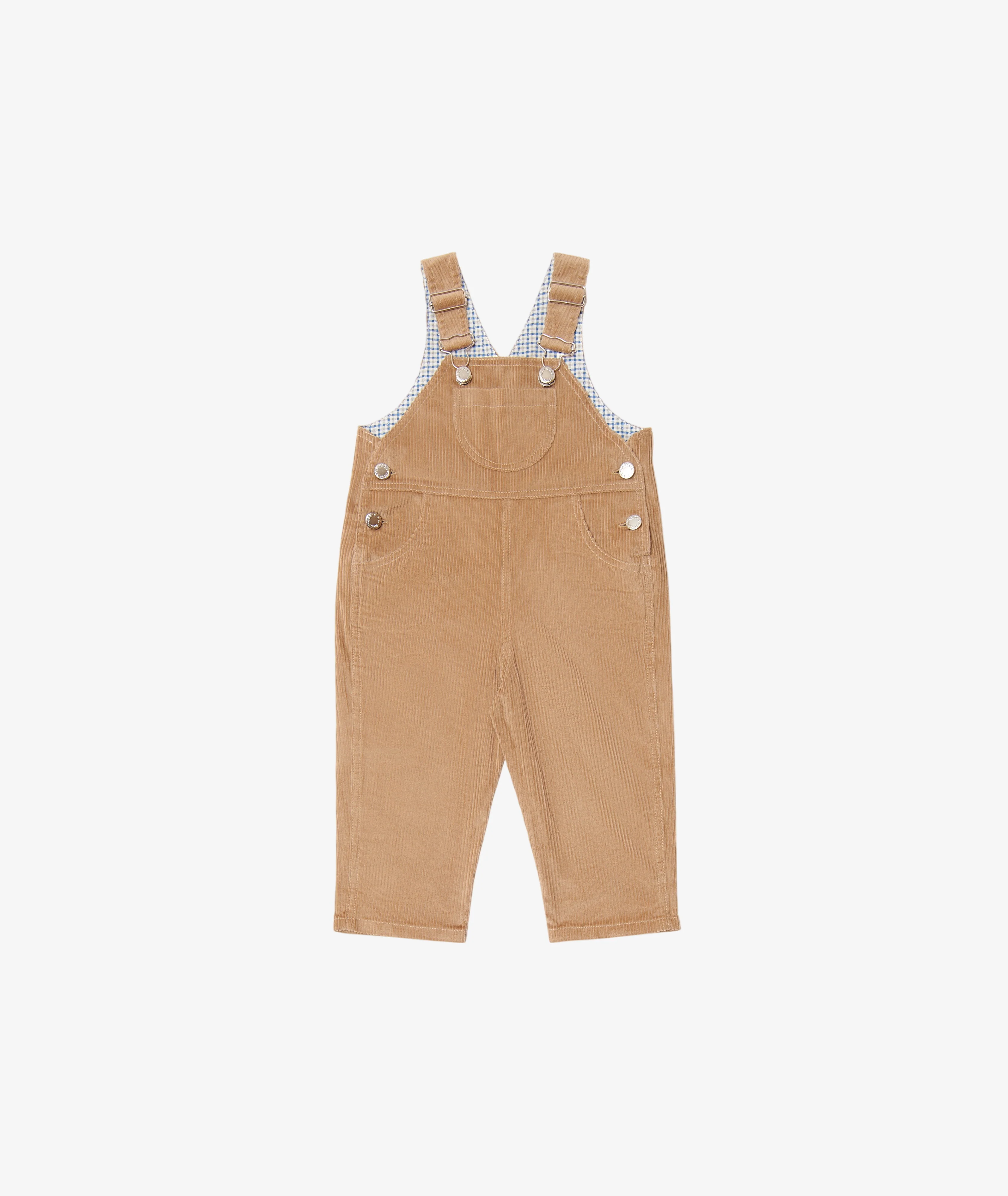 Velvet Beige Dungarees for Babies